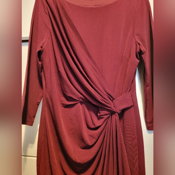 Premise Dresses Burgundy Women's Size Medium - Picture 2 of 5